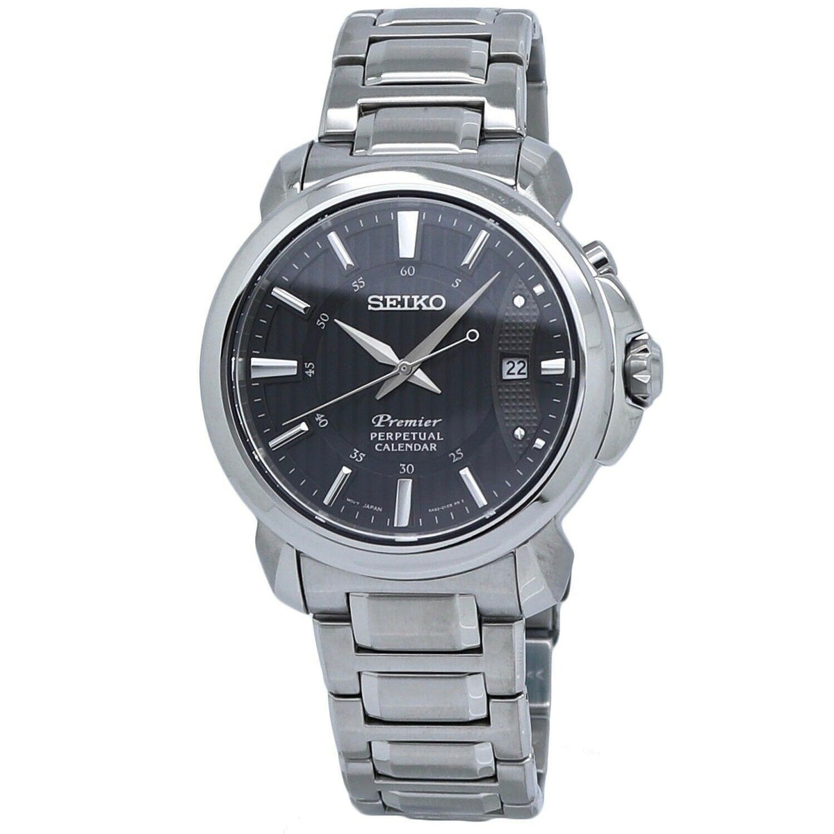 Seiko Men's SNQ159 Premier Stainless Steel Watch