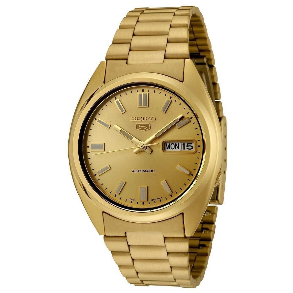 Orient Men&#39;s SNXS80 Series 5 Gold-Tone Stainless Steel Watch