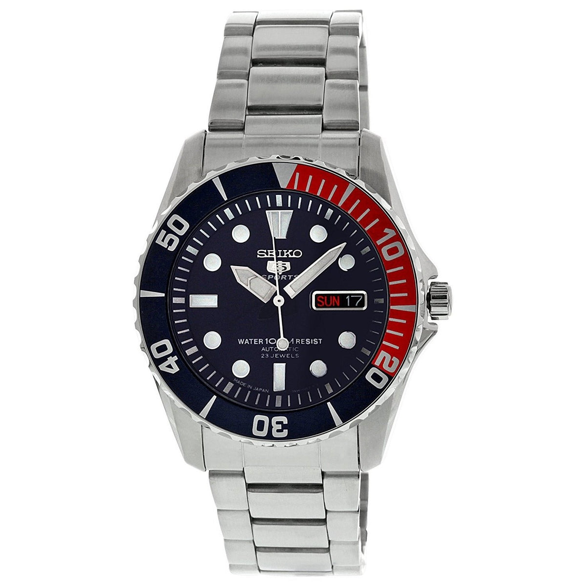 Seiko Men&#39;s SNZF15J1 5 Automatic Stainless Steel Watch