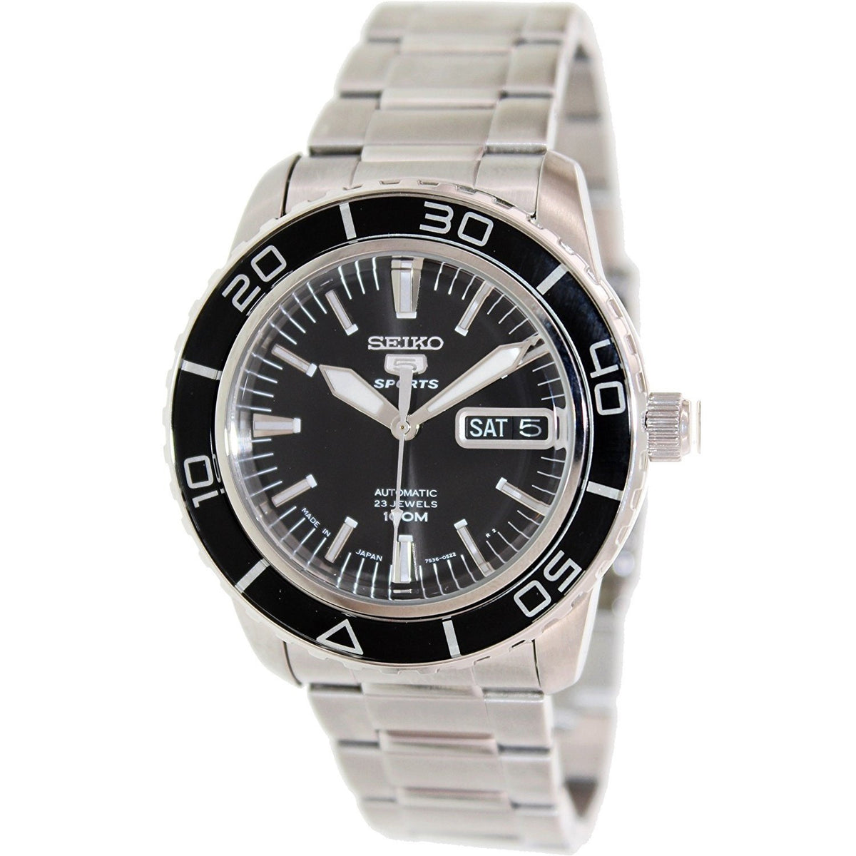 Seiko Men&#39;s SNZH55 5 Automatic Stainless Steel Watch