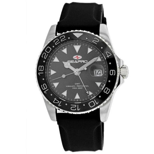 Seapro Men's SP0120 Agent Black Rubber Watch
