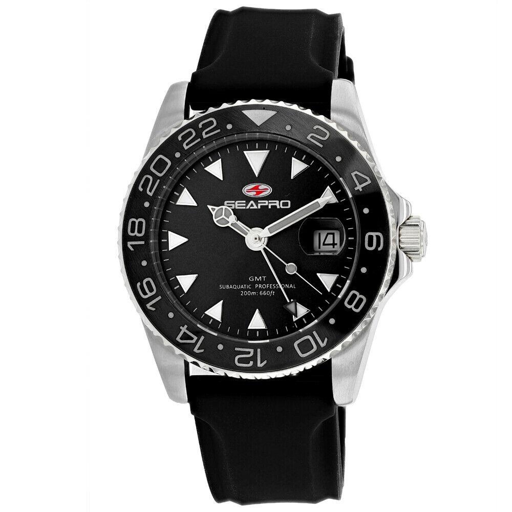 Seapro Men&#39;s SP0121 Agent Black Rubber Watch
