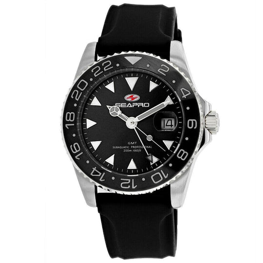 Seapro Men's SP0121 Agent Black Rubber Watch