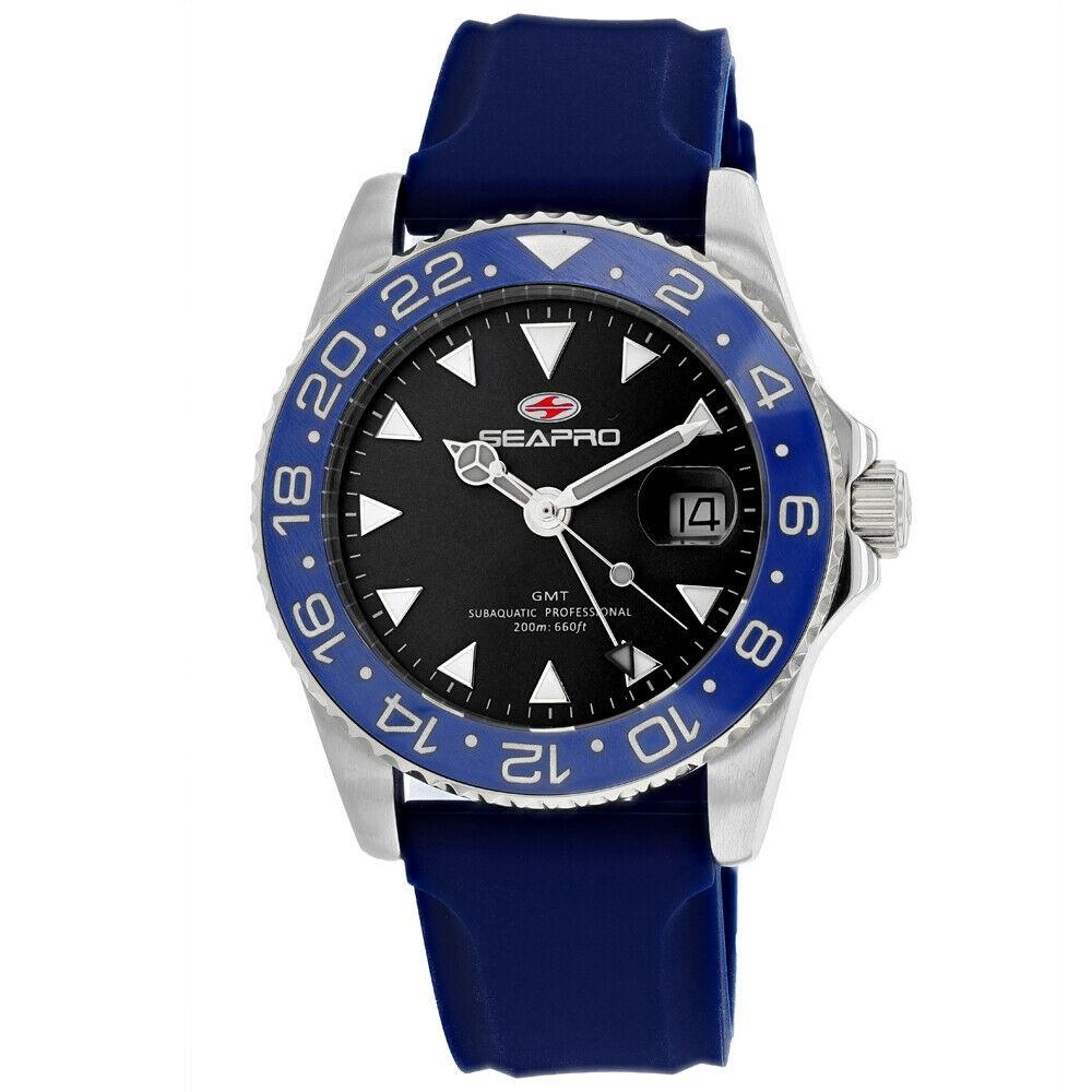 Seapro Men&#39;s SP0122BL Agent Blue Rubber Watch
