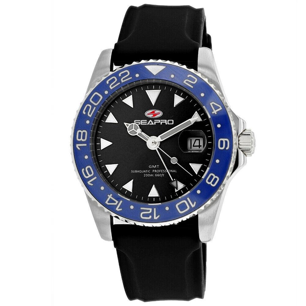 Seapro Men&#39;s SP0122 Agent Black Rubber Watch