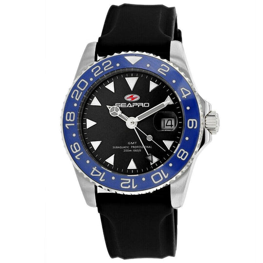 Seapro Men's SP0122 Agent Black Rubber Watch