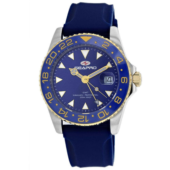 Seapro Men's SP0124 Agent Blue Rubber Watch