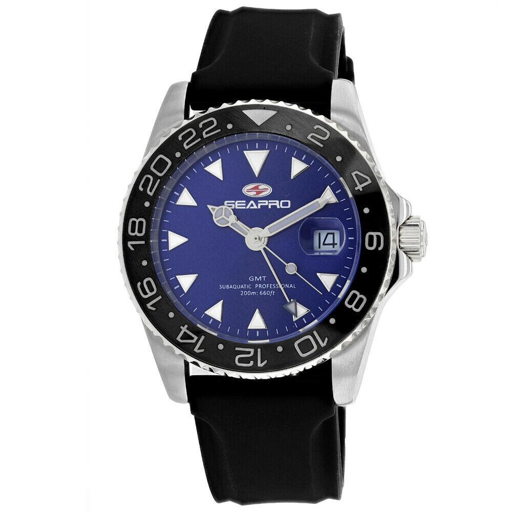 Seapro Men&#39;s SP0125B Agent Black Rubber Watch