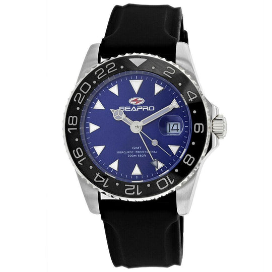 Seapro Men's SP0125B Agent Black Rubber Watch