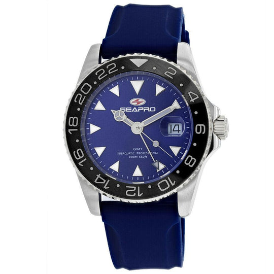 Seapro Men's SP0125 Agent Blue Rubber Watch
