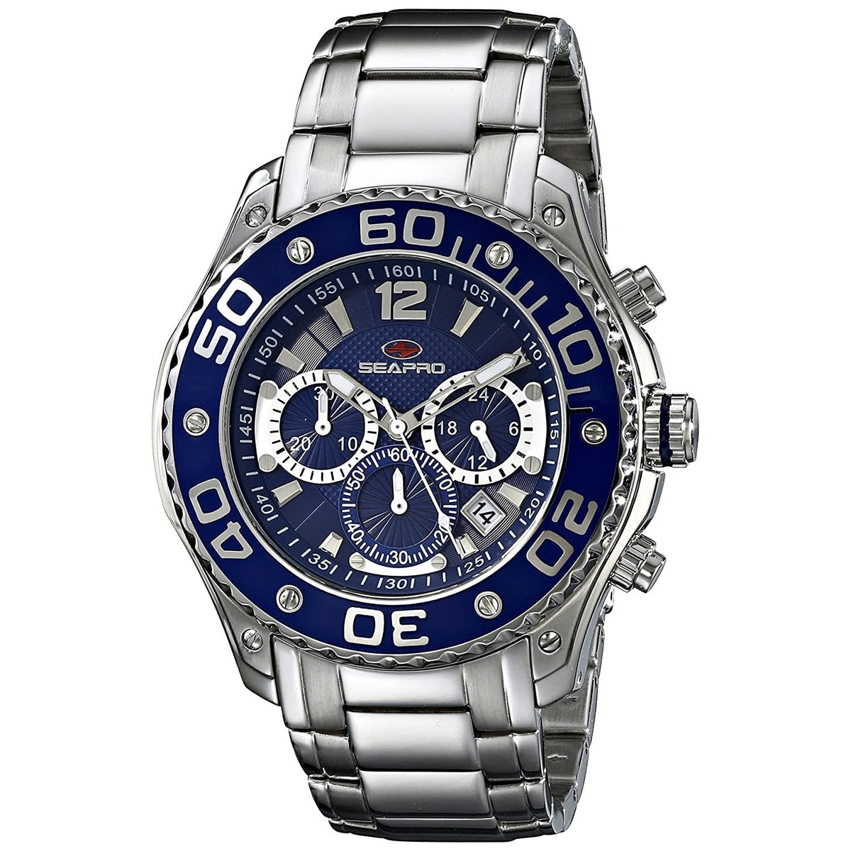 Seapro Men's SP1325 Dive  Chronograph Stainless Steel Watch