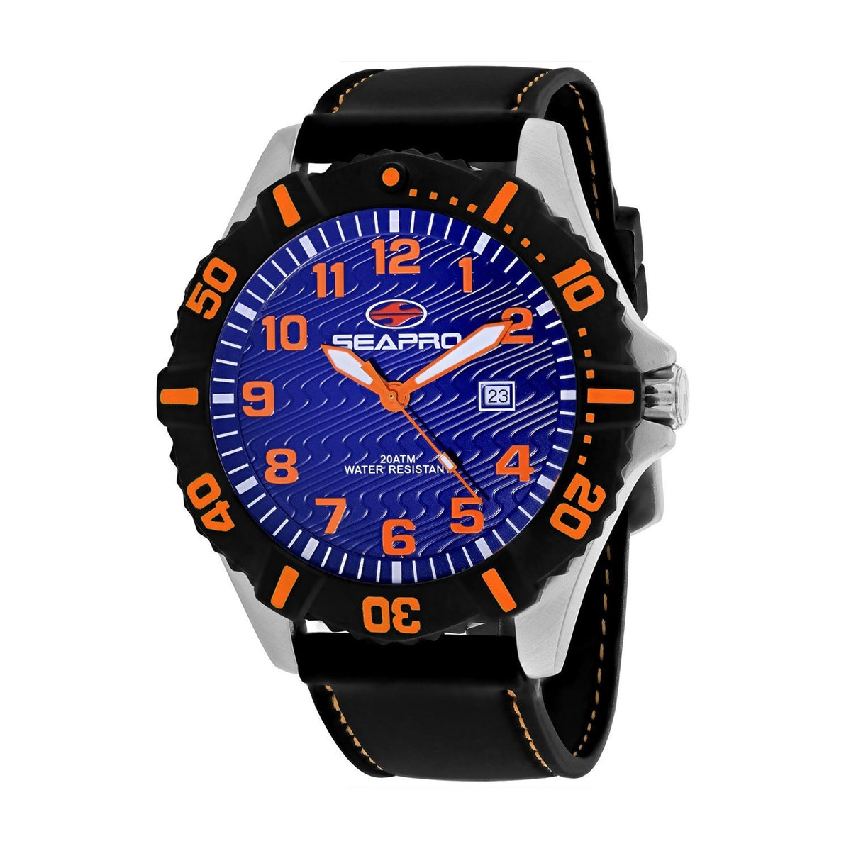 Seapro Men&#39;s SP1511 Trooper Black Silicone Watch