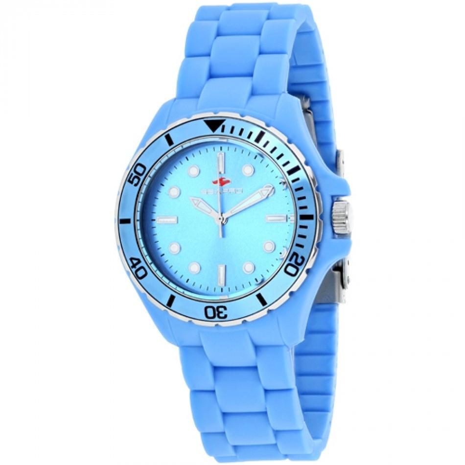 Seapro Women&#39;s SP3211 Spring Blue Silicone Watch