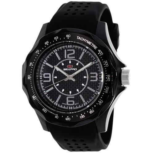 Seapro Men's SP4110 Dynamic Black Silicone Watch