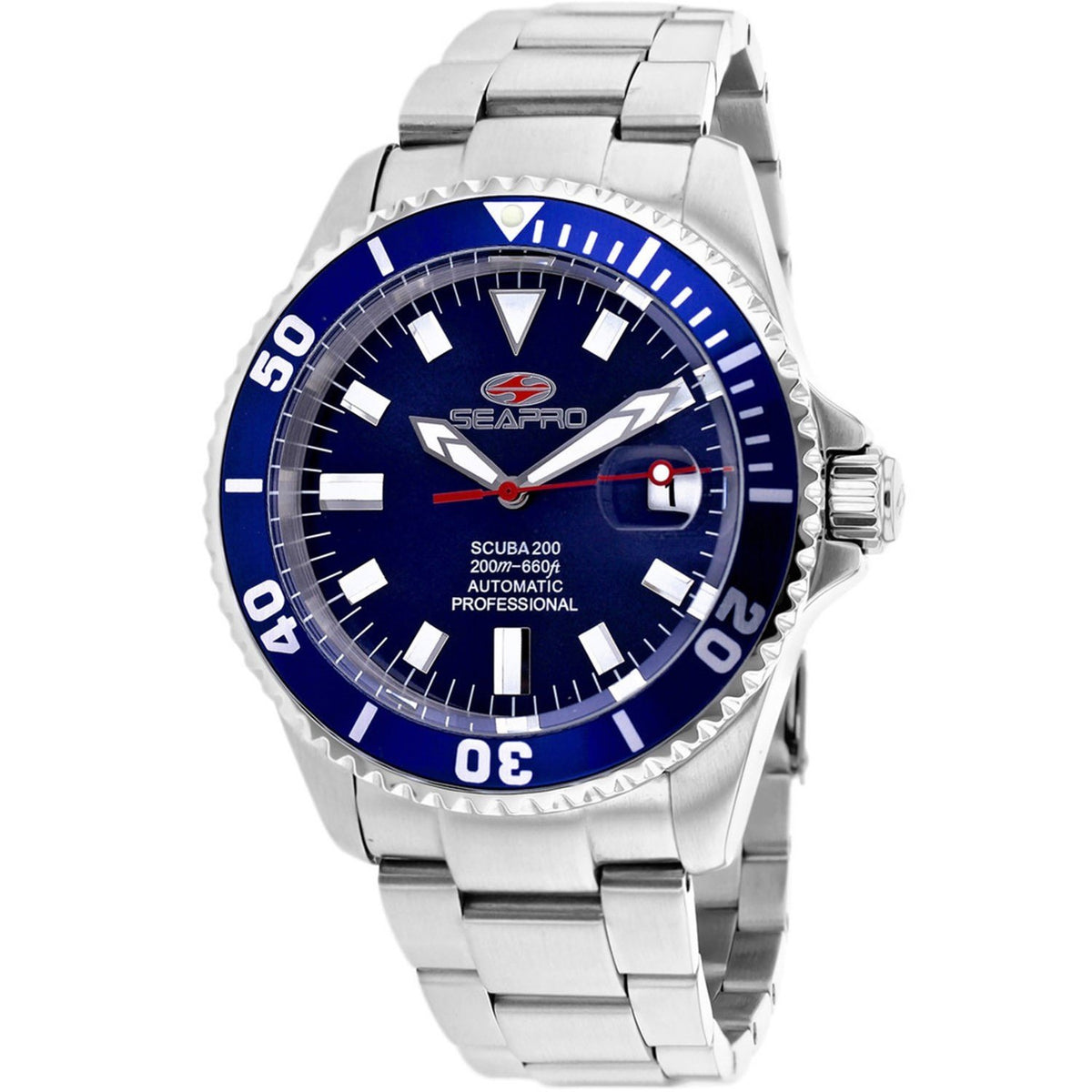 Seapro Men&#39;s SP4312 Scuba Stainless Steel Watch