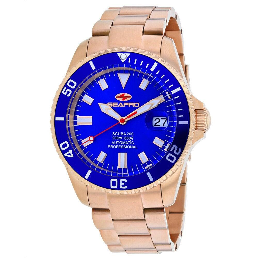 Seapro Men's SP4324 Scuba  Rose Gold-Tone Stainless Steel Watch