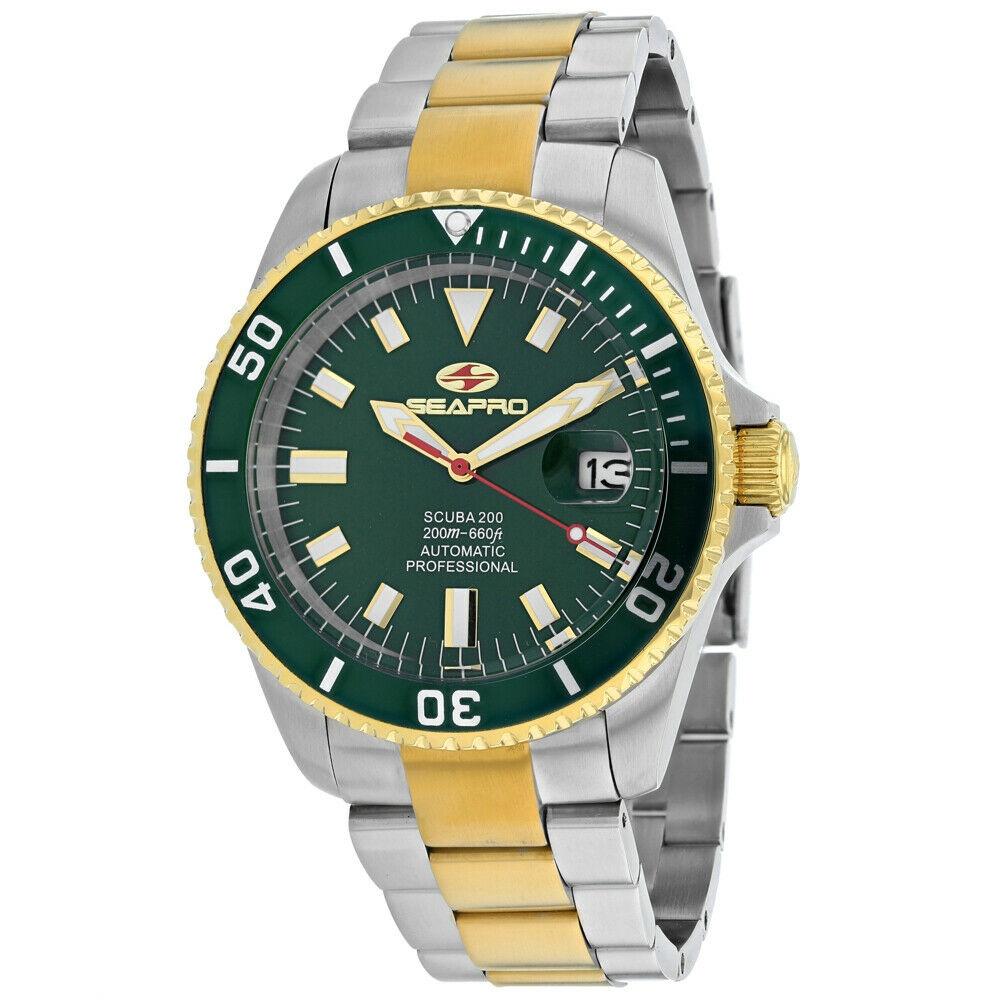 Seapro Men&#39;s SP4325 Scuba  Two-Tone Stainless Steel Watch