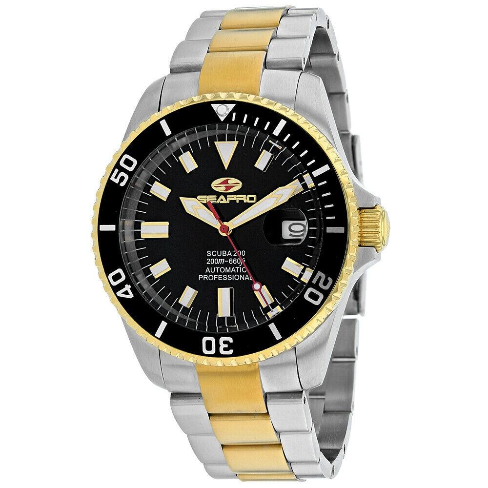 Seapro Men&#39;s SP4326 Scuba  Two-Tone Stainless Steel Watch