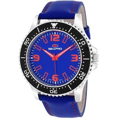 Seapro Men's SP5313 Tideway Blue Leather Watch