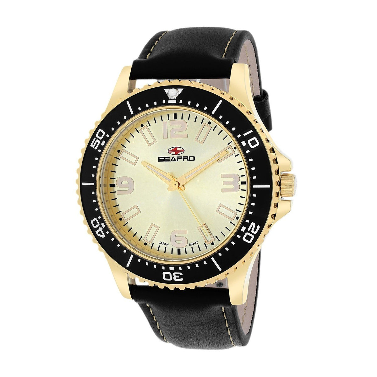 Seapro Men's SP5315 Tideway Black Leather Watch