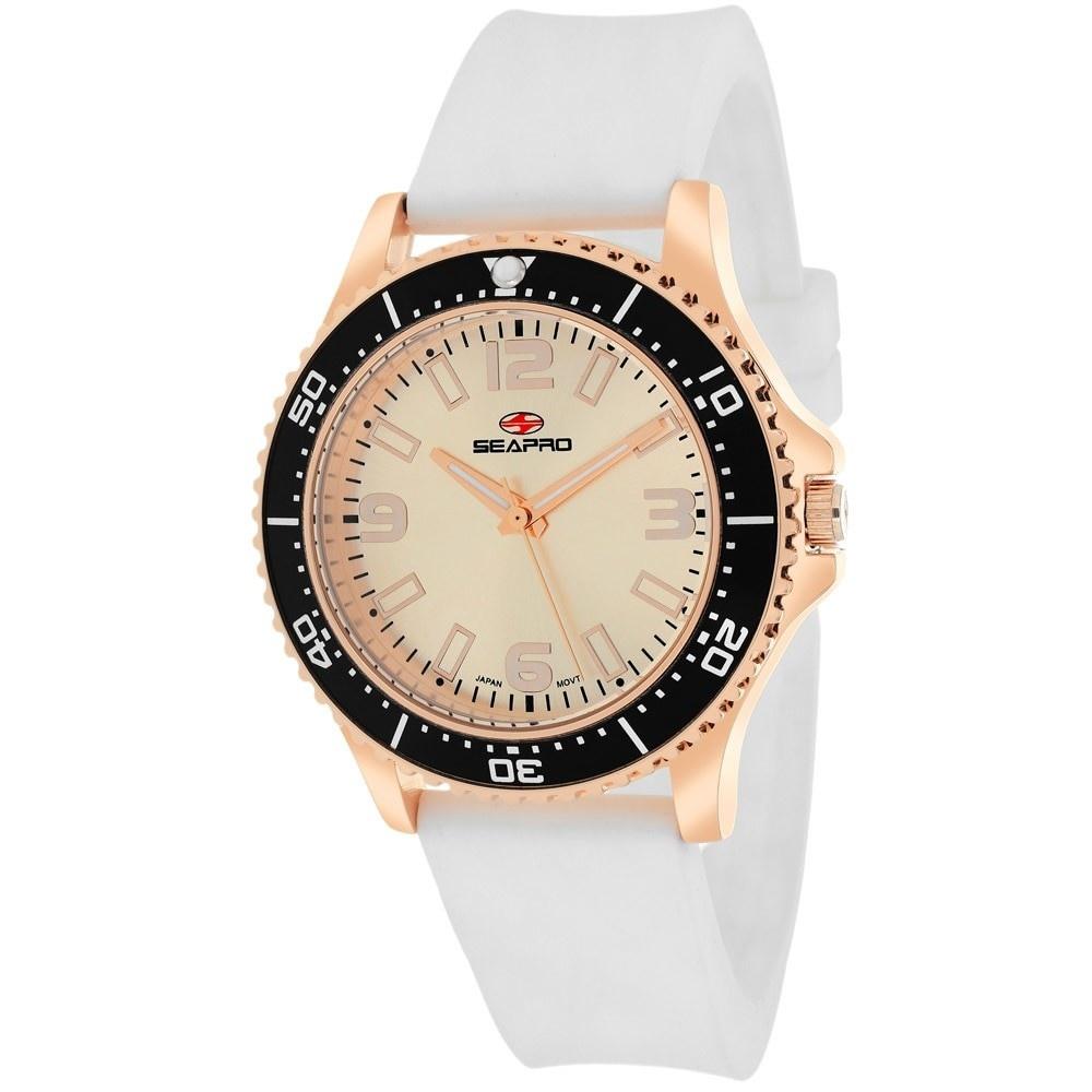 Seapro Women&#39;s SP5418 Tideway White Silicone Watch