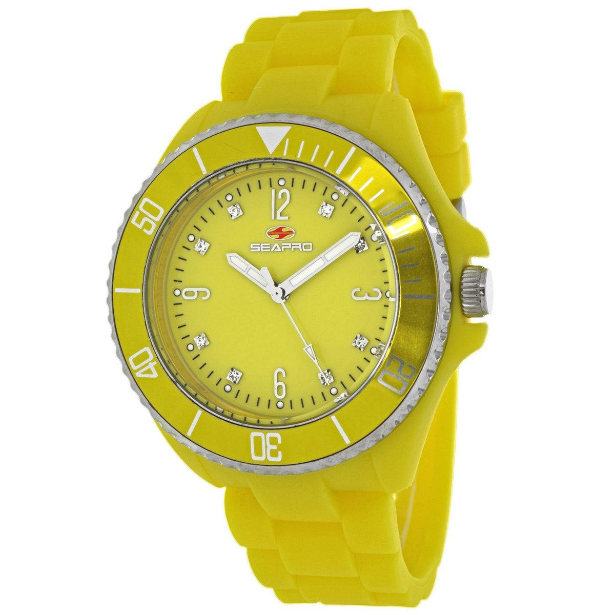 Seapro Women&#39;s SP7417 Sea Bubble Yellow Silicone Watch