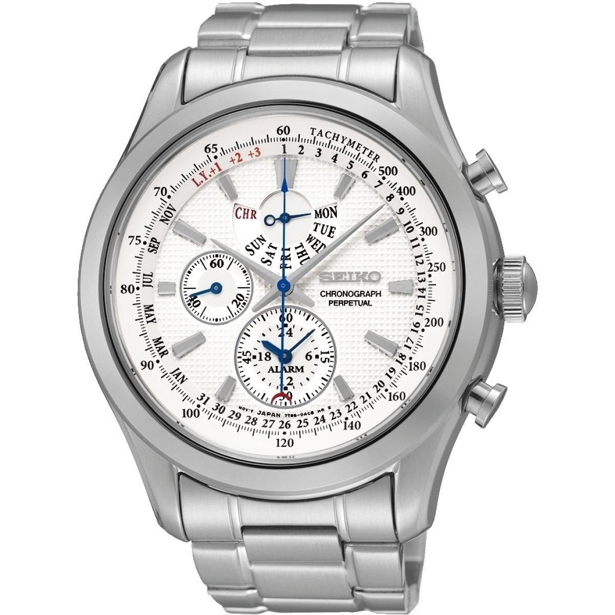 Seiko Men's SPC123 Neo Chronograph Stainless Steel Watch
