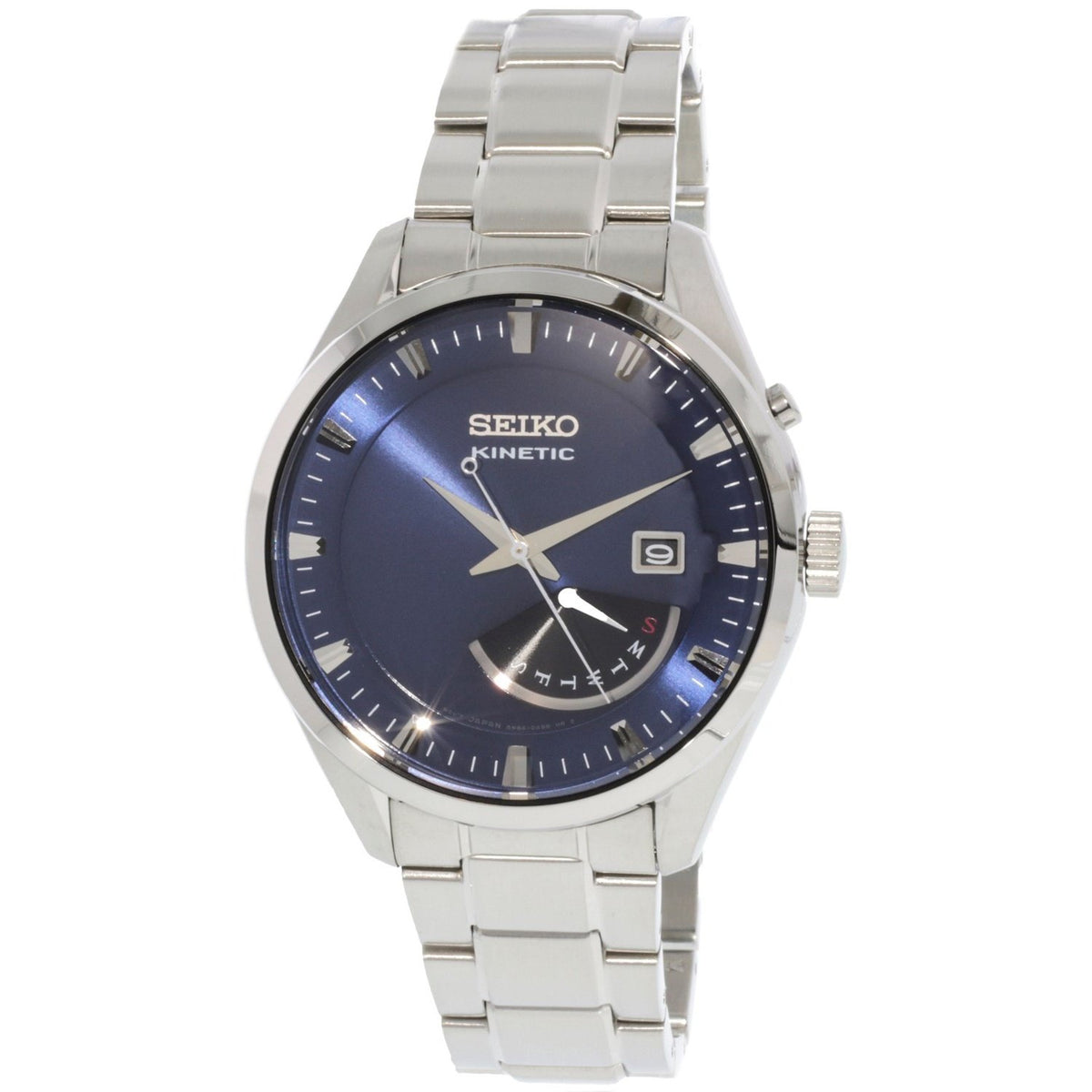 Seiko Men&#39;s SRN047 Kinetic Stainless Steel Watch
