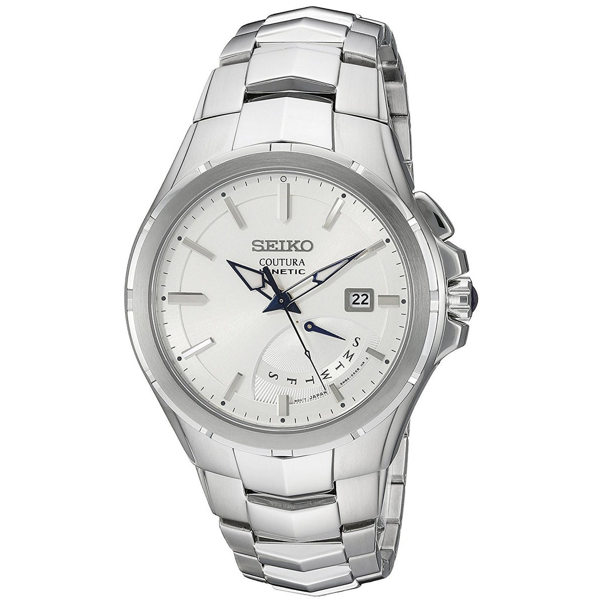 Seiko Men&#39;s SRN063 Kinetic Stainless Steel Watch