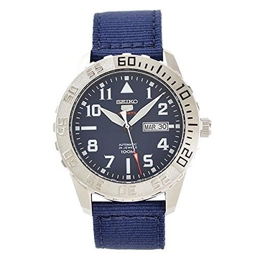 Seiko Men's SRP759 Series 5 Blue  Nylon Watch
