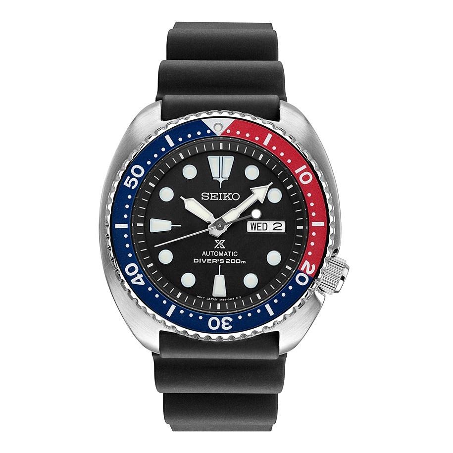 Seiko Men&#39;s SRP779 Prospex Black Rubber Watch