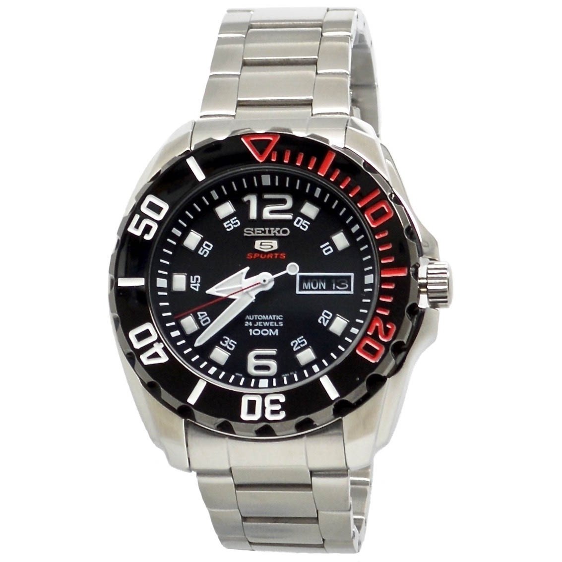 Seiko Men&#39;s SRPB35 5 Automatic Stainless Steel Watch