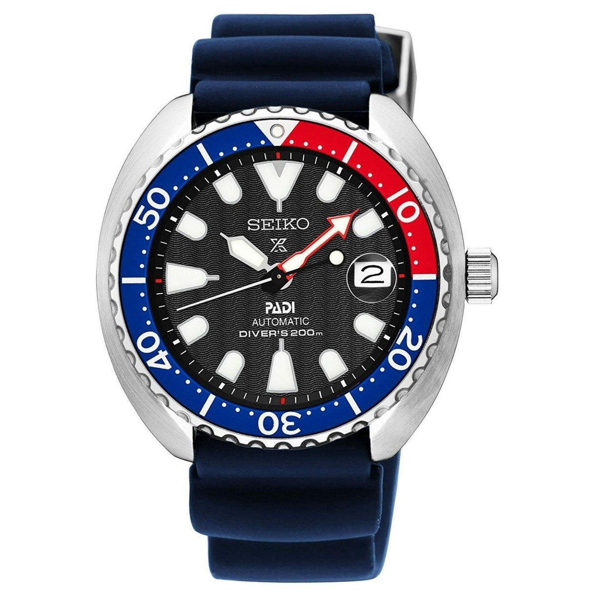 Seiko Men&#39;s SRPC41J1 Prospex PADI Blue Silicone Watch