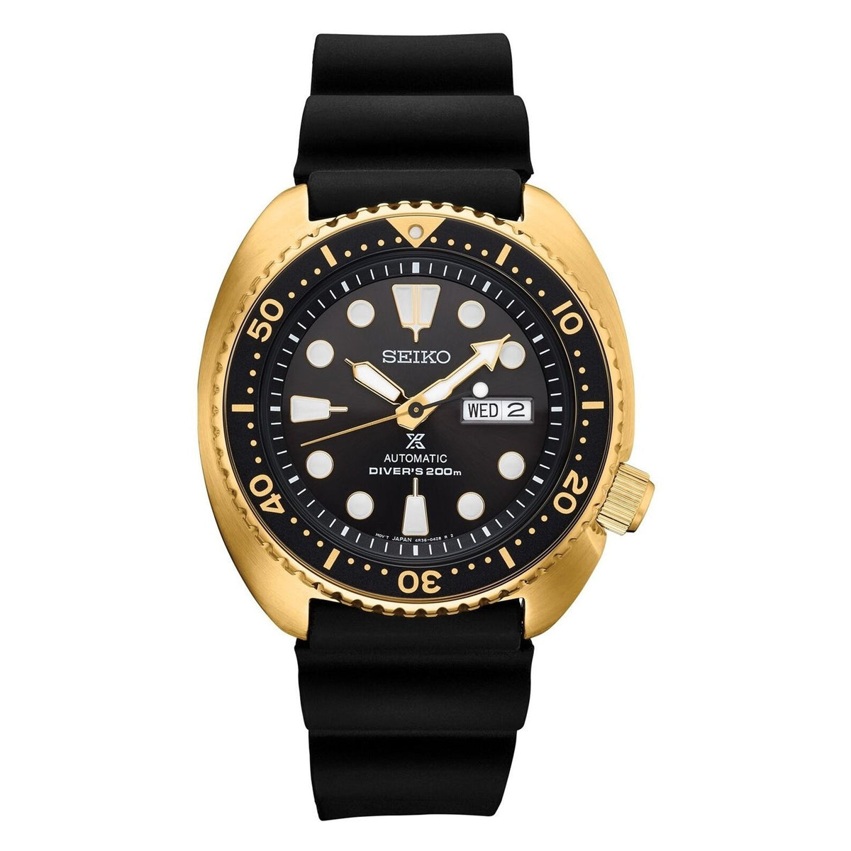 Seiko Men's SRPC44 Prospex Black Silicone Watch