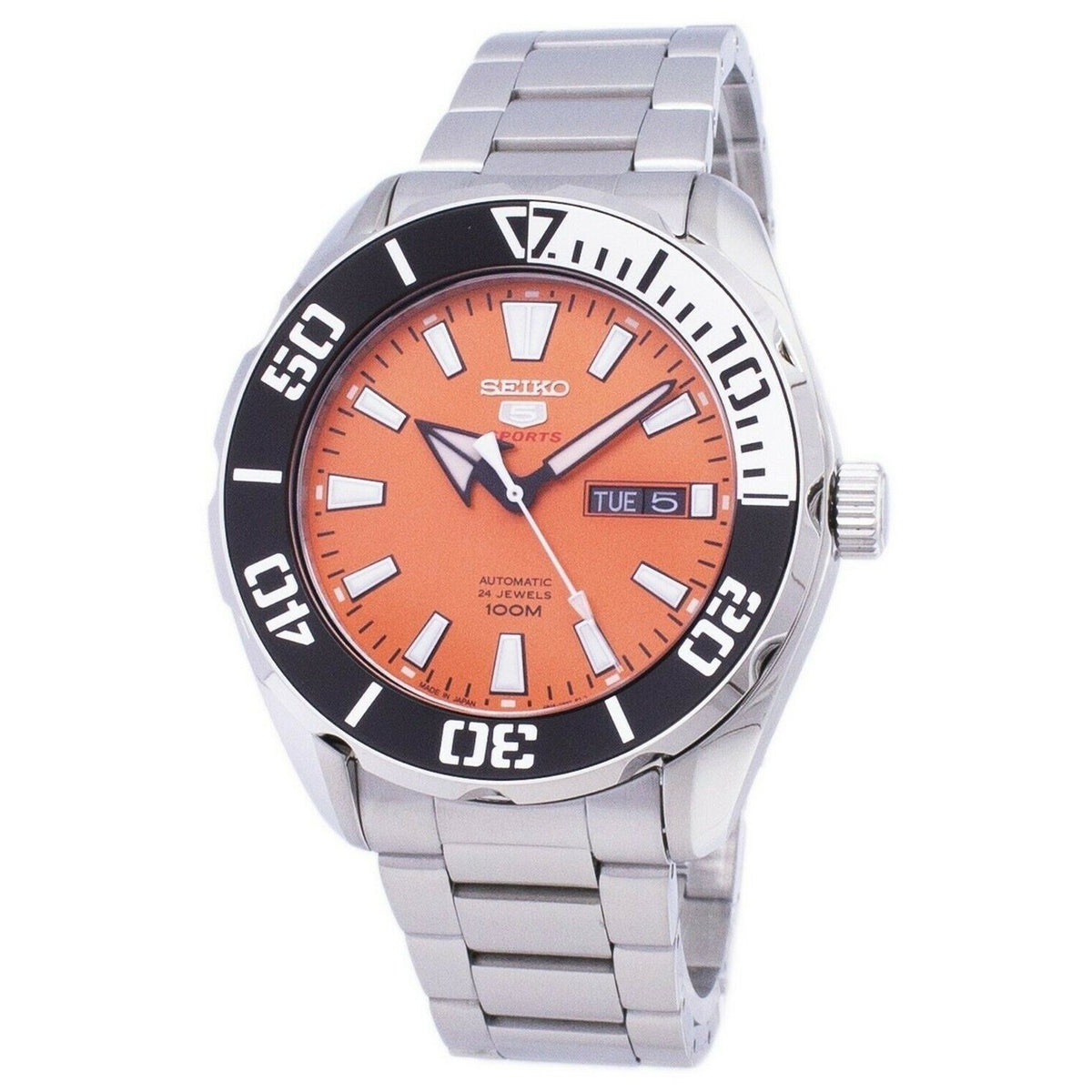 Seiko Men's SRPC55J1 Sports Stainless Steel Watch