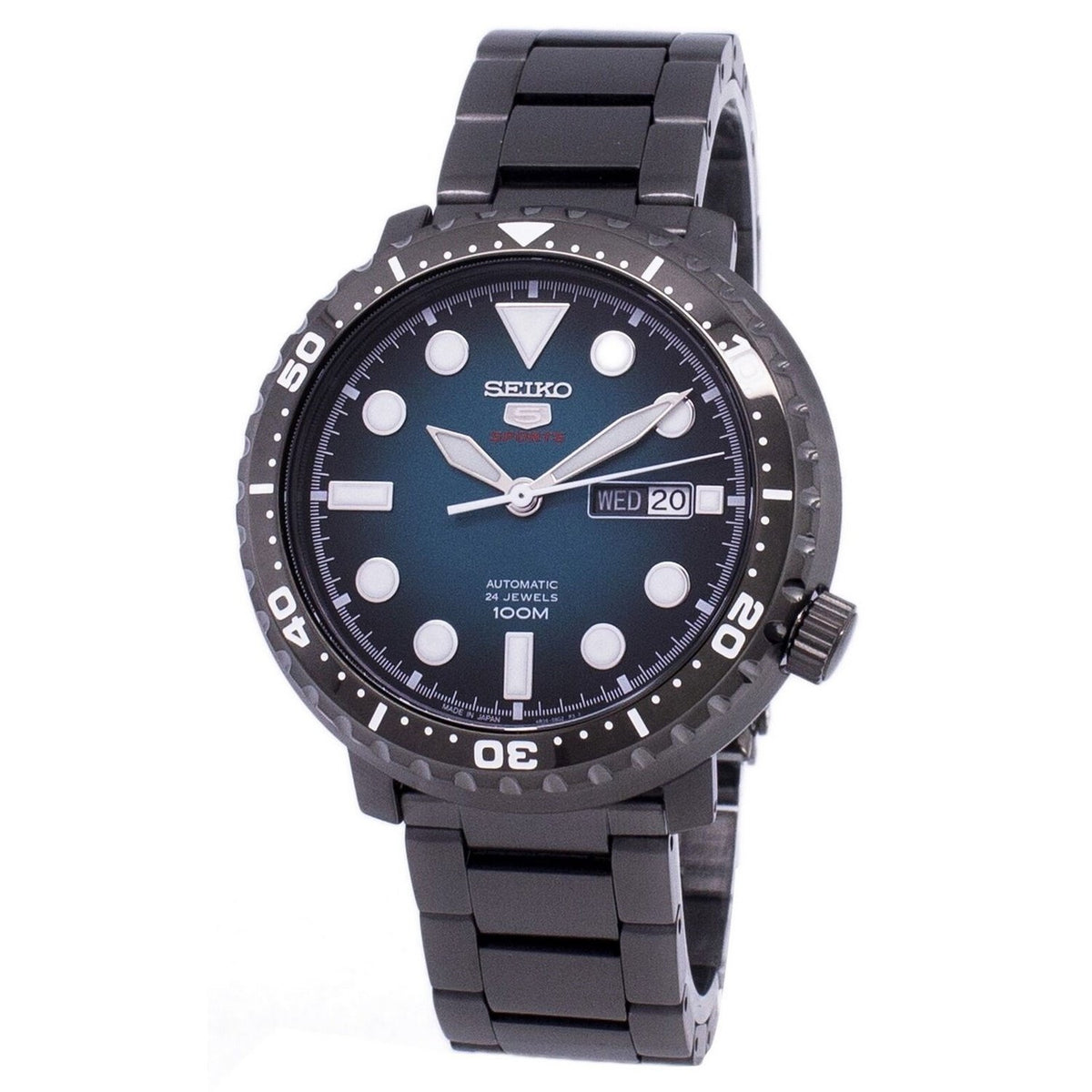 Seiko Men's SRPC65J1 Sports Black Stainless Steel Watch