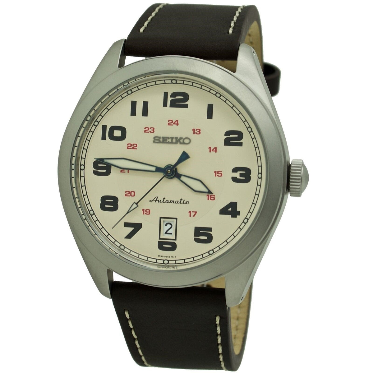 Seiko Men's SRPC87 Neo Sports Brown Leather Watch