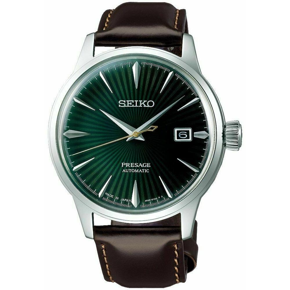 Seiko Men&#39;s SRPD37 Presage  Brown Leather Watch
