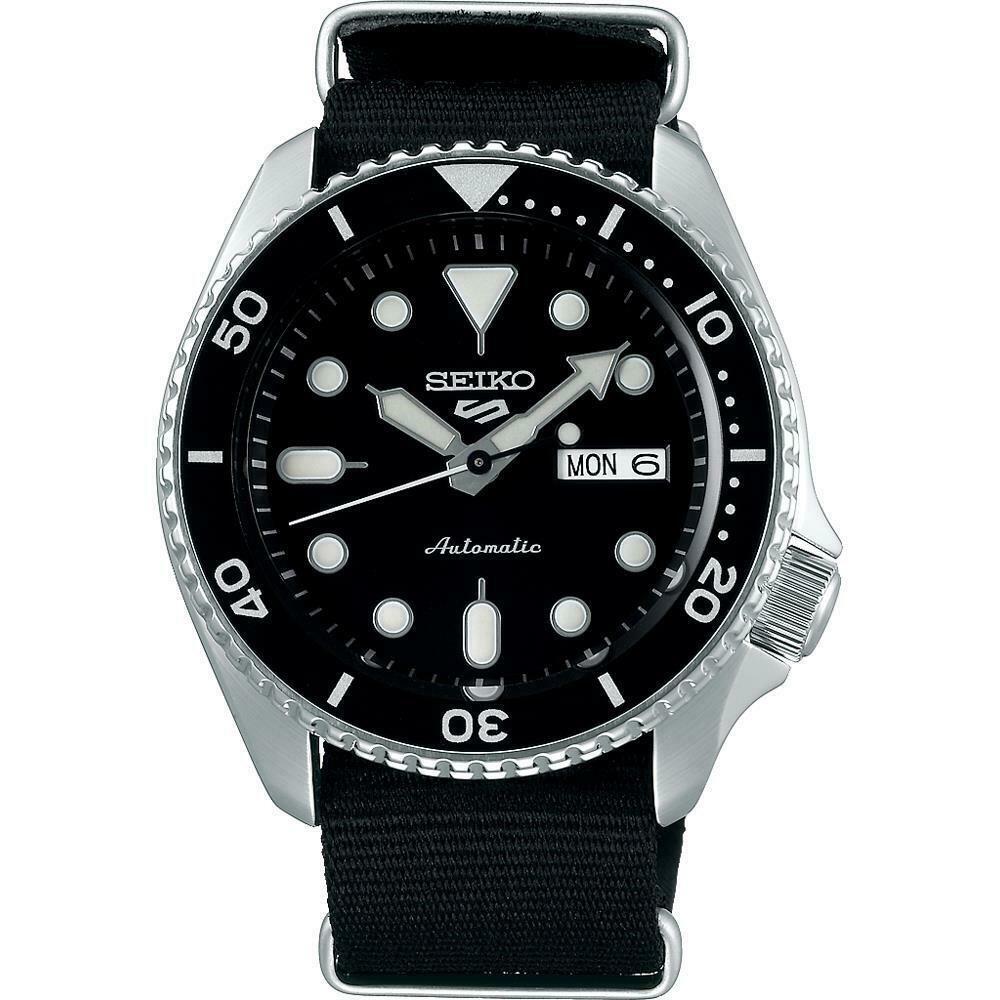 Seiko Men's SRPD55K3 Seiko 5 Black Nylon Watch
