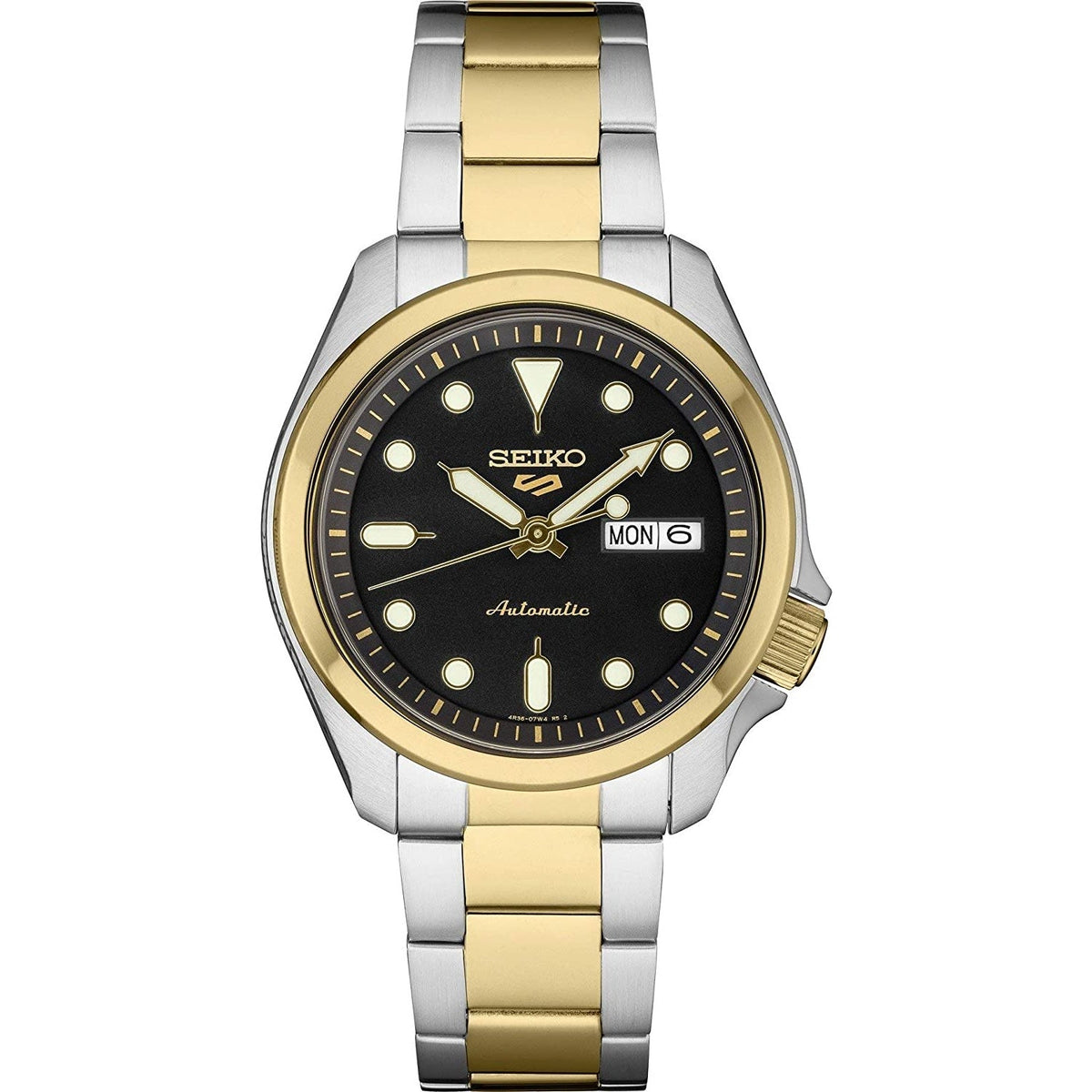 Seiko Men&#39;s SRPE60 5 Sports Two-Tone Stainless Steel Watch