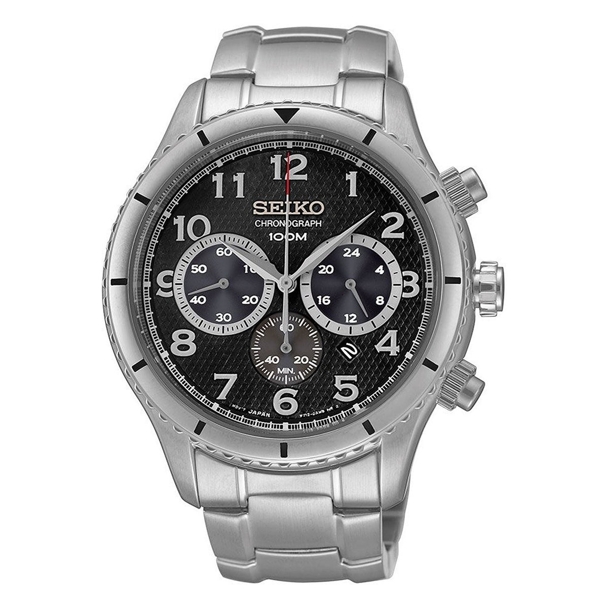 Seiko Men&#39;s SRW037 Chronograph Stainless Steel Watch