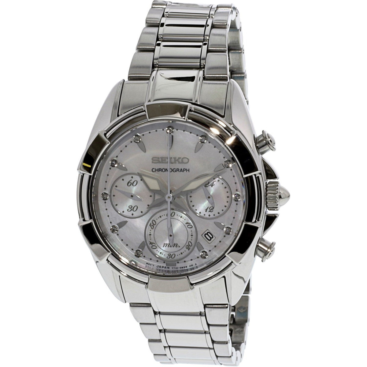 Seiko Men's SRW807 Chronograph Chronograph Stainless Steel Watch