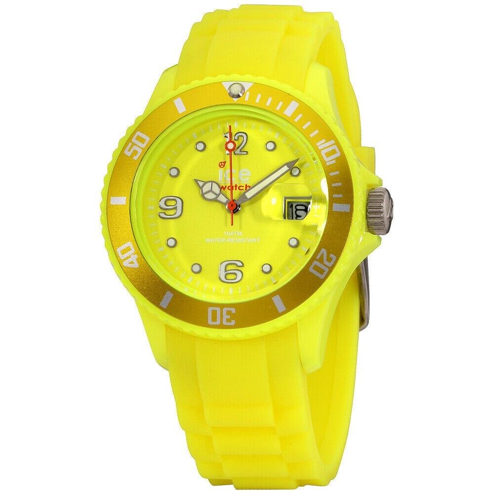 Ice Watch Unisex SS.NYW.U.S.12 Flashy Yellow Silicone Watch