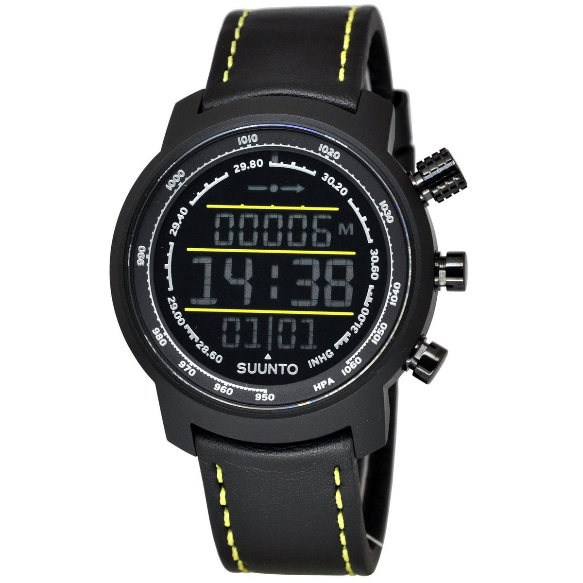 Suunto Men&#39;s SS019997000 Elementum Terra Digital Black Leather Watch