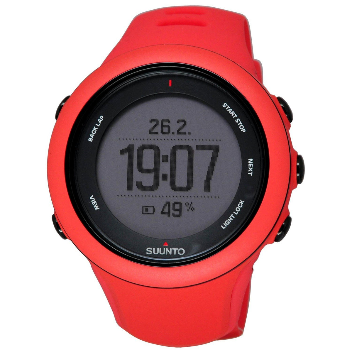 Suunto Men&#39;s SS021469000 Ambit3 Digital Red Silicone Watch