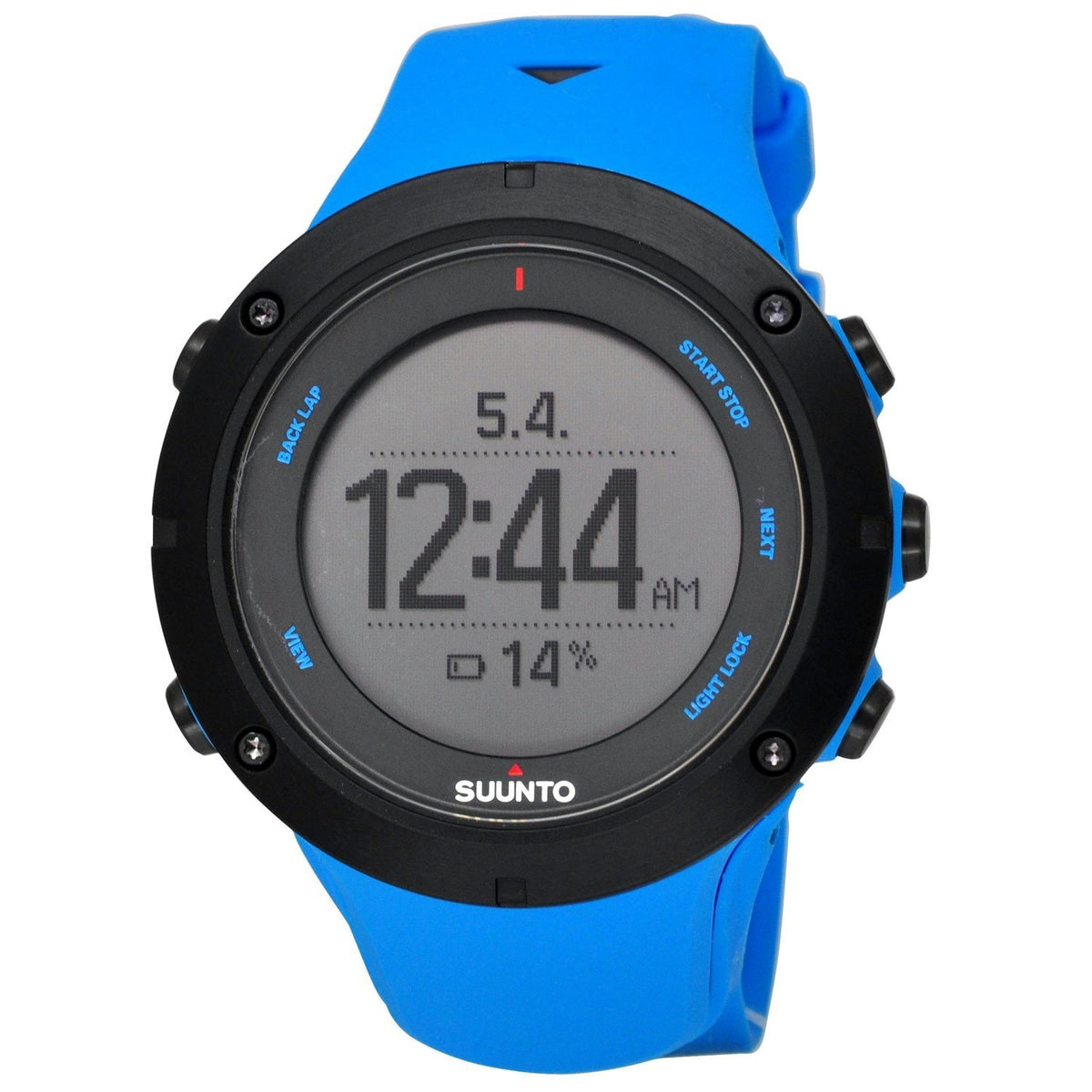 Suunto Men&#39;s SS022305000 Ambit3 Digital Blue Silicone Watch