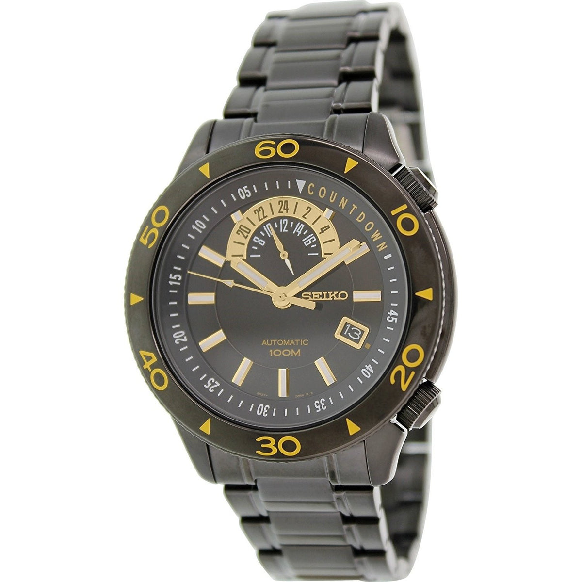 Seiko Men&#39;s SSA187 Superior Automatic Black Stainless Steel Watch