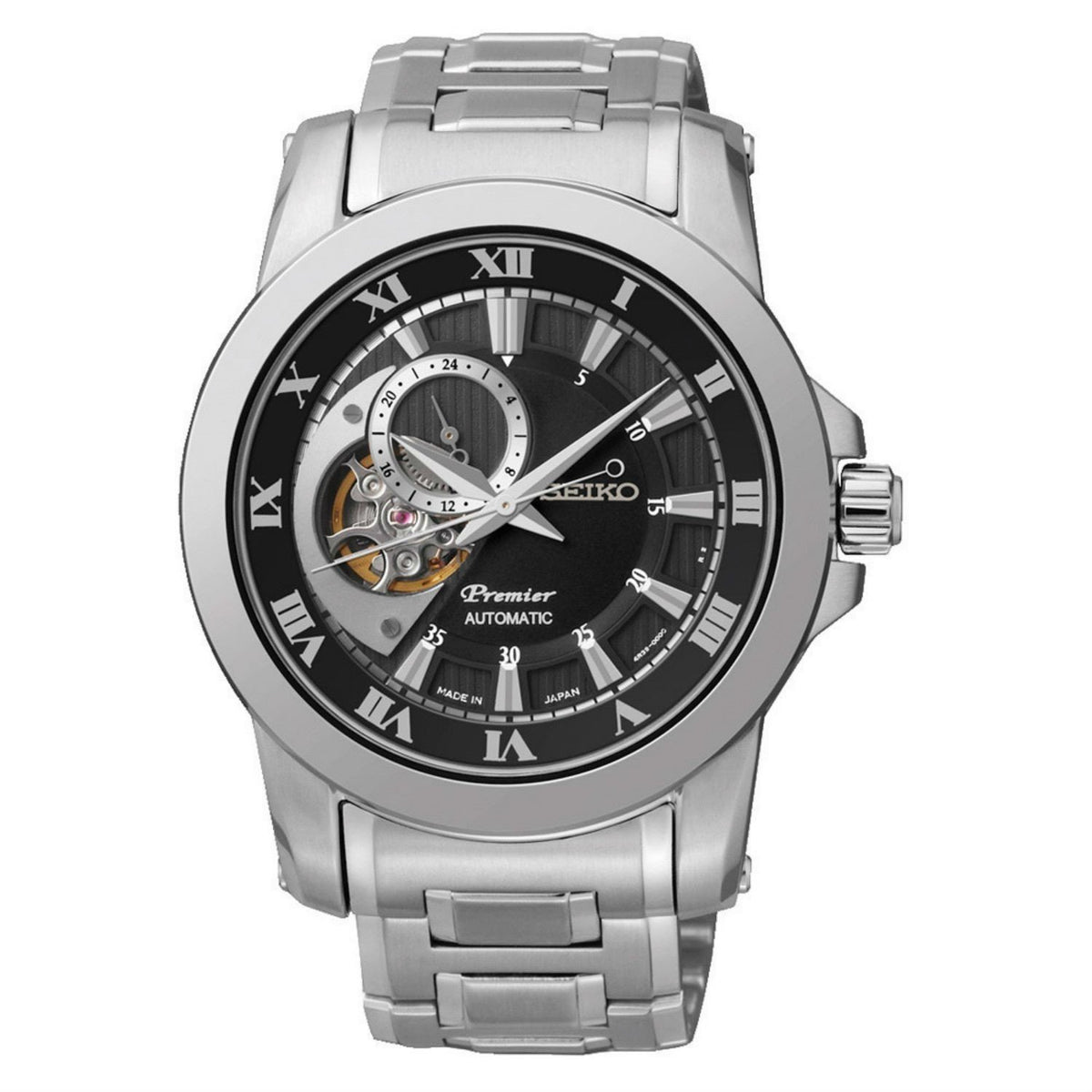 Seiko Men's SSA215J1 Premier Stainless Steel Watch