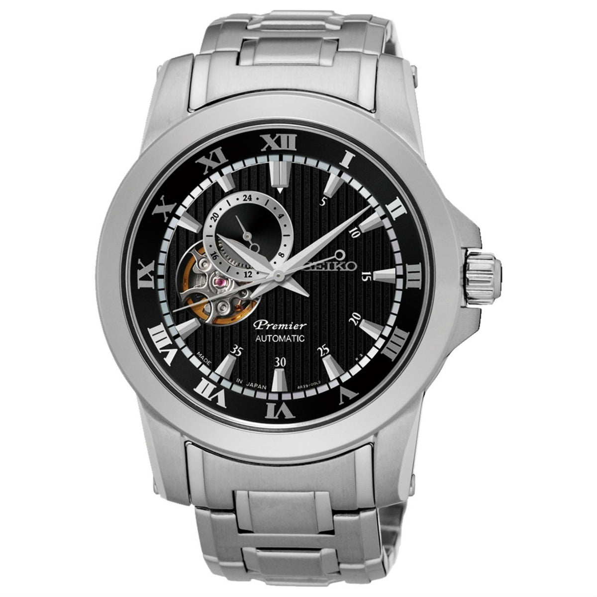 Seiko Men's SSA277J1 Premier Stainless Steel Watch