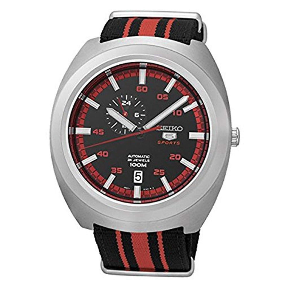 Seiko Men's SSA287J1 Series 5 Sports Two-Tone Nylon Watch